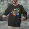 Happy 100th Day Of School 100 Days Brighter Girls Teacher Men Graphic Sweatshirt, gift for family, gift for coworker Happy 100th Day Of School 100 Days Brighter Girls Teacher Men Graphic Sweatshirt, gift for family, gift for coworker