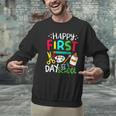 Happy First Day Of School Teacher Back To School Student Men Graphic Sweatshirt, gift for family, gift for coworker Happy First Day Of School Teacher Back To School Student Men Graphic Sweatshirt, gift for family, gift for coworker