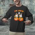 Haunted By 67 Boo Ghost Pumpkin Halloween Teacher Men Graphic Sweatshirt, gift for family, gift for coworker