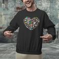 Heart Shape Art Teacher And Painting Sketching Artist Men Graphic Sweatshirt, gift for family, gift for coworker