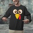 Hilarious Turkey Halloween Thanksgiving Teacher Nurse Men Graphic Sweatshirt, gift for family, gift for coworker