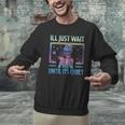 I'Ll Just Wait Until It's Quiet Skeleton Messy Bun Teacher Men Graphic Sweatshirt, gift for family, gift for coworker I'Ll Just Wait Until It's Quiet Skeleton Messy Bun Teacher Men Graphic Sweatshirt, gift for family, gift for coworker