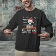I'Ll Just Wait Until It's Quiet Skeleton Teacher Christmas Men Graphic Sweatshirt, gift for family, gift for coworker