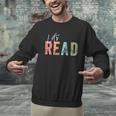 Let's Read Book Nerd Reading Book Lover Librarian Teacher Men Graphic Sweatshirt, gift for family, gift for coworker