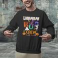 Librarian Boo Crew Teacher Student Halloween Costume Men Graphic Sweatshirt, gift for family, gift for coworker