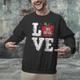 LOVE Apple 3rd Grade Teacher Student School Men Graphic Sweatshirt, gift for family, gift for coworker LOVE Apple 3rd Grade Teacher Student School Men Graphic Sweatshirt, gift for family, gift for coworker