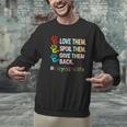 Love Daycare Provider Childcare Teacher Tie Dye Men Graphic Sweatshirt, gift for family, gift for coworker