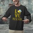 Love Preschool Back To School Yellow Bee Preschool Teacher For Men Women Girls Kids Men Graphic Sweatshirt, gift for family, gift for coworker