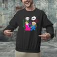 Nerdy Pythagoras Fighting Over C Squared Math Teacher Men Graphic Sweatshirt, gift for family, gift for coworker