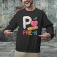 P Is For Pre K Teacher Student Pencil Apple Back To School Men Graphic Sweatshirt, gift for family, gift for coworker P Is For Pre K Teacher Student Pencil Apple Back To School Men Graphic Sweatshirt, gift for family, gift for coworker
