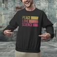 Peace Love Science Lovers Math Chemistry Teacher Men Graphic Sweatshirt, Science Teacher Sweatshirts, gift for family, gift for coworker Peace Love Science Lovers Math Chemistry Teacher Men Graphic Sweatshirt, Science Teacher Sweatshirts, gift for family, gift for coworker