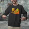 Pickle Reading Books Bookworm Teacher Librarian Kids Retro Men Graphic Sweatshirt, gift for family, gift for coworker