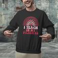 Rainbow Retro Homeschool Mom Teacher I Teach In My Pajamas Men Graphic Sweatshirt, gift for family, gift for coworker