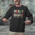 Retro Merry Teacher Bright Students Christmas Teacher Men Graphic Sweatshirt, gift for family, gift for coworker