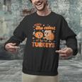 Retro I Teach The Cutest Turkey Thanksgiving Pumpkin Teacher Men Graphic Sweatshirt, gift for family, gift for coworker