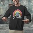 Sé Amable Spanish Bilingual Teacher Be Kind Boho Rainbow Men Graphic Sweatshirt, gift for family, gift for coworker