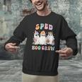 SPED Boo Crew Halloween Floral Ghost Special Ed SPED Teacher For Men Women Kids Men Graphic Sweatshirt, gift for family, gift for coworker SPED Boo Crew Halloween Floral Ghost Special Ed SPED Teacher For Men Women Kids Men Graphic Sweatshirt, gift for family, gift for coworker