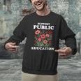 Support Public Education Cute Floral Teacher Red For Ed Men Graphic Sweatshirt, gift for family, gift for coworker