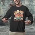 Teach Love Inspire Retro Groovy Daisy Back To School Teacher For Men Women Kids Men Graphic Sweatshirt, Groovy Teacher Sweatshirts, gift for family, gift for coworker