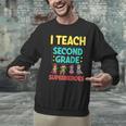 I Teach Second Grade Superheroes Teacher Superhero Men Graphic Sweatshirt, gift for family, gift for coworker