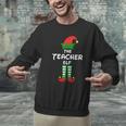 The Teacher Elf Family Matching Group Idea Christmas Men Graphic Sweatshirt, gift for family, gift for coworker