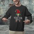Teacher Gnome Xmas Family Matching Plaid Christmas Gnomes Men Graphic Sweatshirt, gift for family, gift for coworker