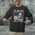 Teacher Halloween Shirt I'Ll Just Wait Until It's Quiet Men Graphic Sweatshirt, gift for family, gift for coworker Teacher Halloween Shirt I'Ll Just Wait Until It's Quiet Men Graphic Sweatshirt, gift for family, gift for coworker