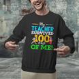 My Teacher Survived 100 Days Of Me Dab 100 Days Of School For Men Women Kids Men Graphic Sweatshirt, gift for family, gift for coworker My Teacher Survived 100 Days Of Me Dab 100 Days Of School For Men Women Kids Men Graphic Sweatshirt, gift for family, gift for coworker