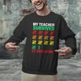 My Teacher Survived 67 Days Of Me School Kids Costume Men Graphic Sweatshirt, gift for family, gift for coworker My Teacher Survived 67 Days Of Me School Kids Costume Men Graphic Sweatshirt, gift for family, gift for coworker