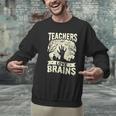 Teachers Love Brains Halloween Costume Boo Trick Teach Men Graphic Sweatshirt, gift for family, gift for coworker