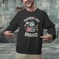 Teachers Love Brains Shirt Men Women Teacher Halloween Men Graphic Sweatshirt, gift for family, gift for coworker Teachers Love Brains Shirt Men Women Teacher Halloween Men Graphic Sweatshirt, gift for family, gift for coworker