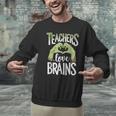 Teachers Love Zombie Teacher Halloween Fun Men Graphic Sweatshirt, gift for family, gift for coworker