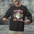 Teaching My Boos Ghost Teacher Cute Groovy Halloween Teacher Men Graphic Sweatshirt, Groovy Teacher Sweatshirts, gift for family, gift for coworker Teaching My Boos Ghost Teacher Cute Groovy Halloween Teacher Men Graphic Sweatshirt, Groovy Teacher Sweatshirts, gift for family, gift for coworker