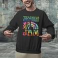 Tie Dye Teaching Social Studies Is My Jam Sunglasses Teacher Men Graphic Sweatshirt, gift for family, gift for coworker