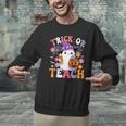 Trick Or Teach Groovy Teacher Ghost Halloween Teacher Men Graphic Sweatshirt, Groovy Teacher Sweatshirts, gift for family, gift for coworker Trick Or Teach Groovy Teacher Ghost Halloween Teacher Men Graphic Sweatshirt, Groovy Teacher Sweatshirts, gift for family, gift for coworker
