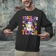 Trick Or Teach Teacher Ghost Teaching Fun Halloween Teacher Men Graphic Sweatshirt, gift for family, gift for coworker Trick Or Teach Teacher Ghost Teaching Fun Halloween Teacher Men Graphic Sweatshirt, gift for family, gift for coworker