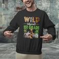 Wild About 1st Grade Teacher Student First Grade Zoo Safari Men Graphic Sweatshirt, First Grade Teacher Sweatshirts, gift for family, gift for coworker