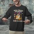Will Trade Students For Candy Teacher Ghost Halloween Men Graphic Sweatshirt, gift for family, gift for coworker