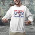 2nd Grade Batter Up Back To School Baseball Teacher Kids Men Graphic Sweatshirt, 2nd Grade Teacher Sweatshirts, gift for family, gift for coworker