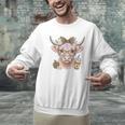 Cute Floral Highland Cow Back To School For Women Teacher Men Graphic Sweatshirt, gift for family, gift for coworker Cute Floral Highland Cow Back To School For Women Teacher Men Graphic Sweatshirt, gift for family, gift for coworker