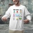 God Says Im Teacher Christian Back To School Religious Men Graphic Sweatshirt, gift for family, gift for coworker
