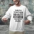 Halloween Math Teacher Prisoner Costume Men Graphic Sweatshirt, gift for family, gift for coworker Halloween Math Teacher Prisoner Costume Men Graphic Sweatshirt, gift for family, gift for coworker
