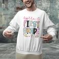 Hello First Grade Teacher Coquette Pencil Bow Back To School Men Graphic Sweatshirt, First Grade Teacher Sweatshirts, gift for family, gift for coworker
