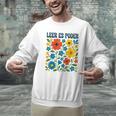 Leer Es Poder Cute Floral Boho Spanish Teacher Reading Men Graphic Sweatshirt, gift for family, gift for coworker