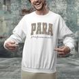 Leopard Paraprofessional Back To School Para Squad Teacher Men Graphic Sweatshirt, gift for family, gift for coworker Leopard Paraprofessional Back To School Para Squad Teacher Men Graphic Sweatshirt, gift for family, gift for coworker