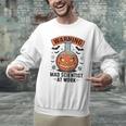 Mad Scientist Pumpkin Science Teacher Halloween Costume Kids Men Graphic Sweatshirt, Science Teacher Sweatshirts, gift for family, gift for coworker