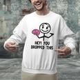 Nerdy Hey You Dropped This Brain Math Teacher Men Graphic Sweatshirt, gift for family, gift for coworker