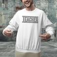 Teacher Checkered Racing Teacher Appreciation Men Women Men Graphic Sweatshirt, gift for family, gift for coworker