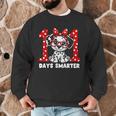 100 Days Smarter 101st Day School Dalmatian Dog Teacher Kids Men Graphic Sweatshirt, novelty gifts, funny gifts