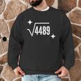 67 Meme Square Root 4489 Slang Math Teacher Men Women Men Graphic Sweatshirt, novelty gifts, funny gifts